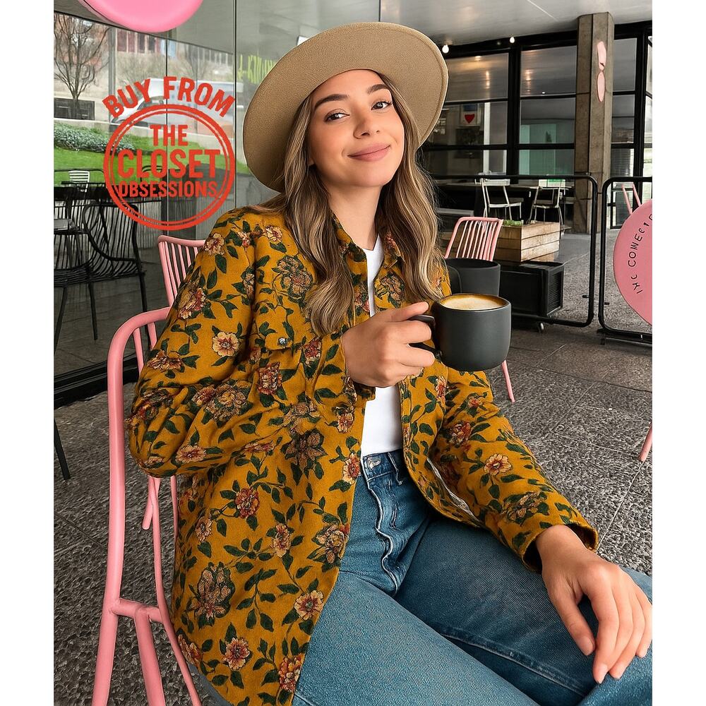 Zara Western Boho Floral Jacket NWT